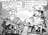 Cartoon: Oklahoma City 1995 (small) by Alan tagged 1995 oklahoma city bombing american militia mcveigh bear arms fireman firefighter fields dying infant baylee almon bombenattentat milizionäre