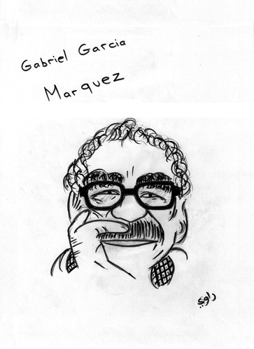 Cartoon: Gabriel Garcia Marquez (medium) by Raoui tagged marquez,garcia,gabriel