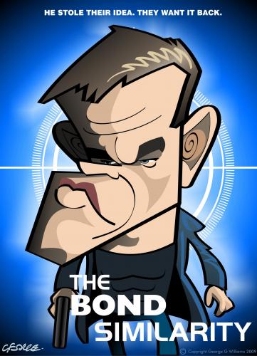 Cartoon: Bourne Supremacy (medium) by spot_on_george tagged jason,bourne,matt,damon,caricature