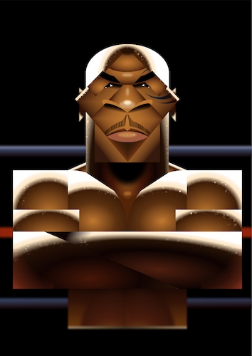 Cartoon: Iron Mike Tyson (medium) by spot_on_george tagged mike,tyson