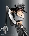 Cartoon: Michael Jackson (small) by spot_on_george tagged michael jackson caricature