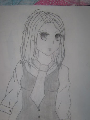 Cartoon: high-school-girl (medium) by lauraformikainthesky tagged manga,girl