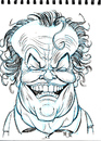 Cartoon: Jack Nicholson (small) by McDermott tagged nicholson,batman,actors,movies,new,mcdermott