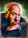 Cartoon: Portrait of Alfred Hitchcock (small) by McDermott tagged alfredhitchcock,movies,horror,suspence,tv,mcdermott
