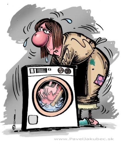 Cartoon: Washing machine (medium) by toon tagged woman