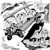 Cartoon: Welsh Labour and the Tory Bus (small) by Jedpas tagged wales,welsh,labour,tory,plaid,cymru,rhodri,morgan,politics