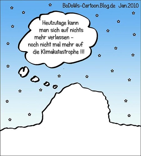 Cartoon: Eingeschneit und durchgefroren (medium) by BoDoW tagged kalt,winter,frieren,frost,schnee,klimakatastrophe,klima,verlass