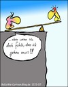 Cartoon: Heikle Beziehungs-Balance (small) by BoDoW tagged beziehung,paar,trennung,abgrund,wippe,kippe,gefühl,gehen,balance,ungleichgewicht,gleichgewicht,weggehen