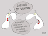 Cartoon: Furchtbar !! (small) by BoDoW tagged furchtbar,leben,depressiv,depression,runterziehen,begegnung