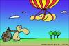 Cartoon: Way of life (small) by BoDoW tagged life society luck misfortune differences philosophy leben glück unglück lebenschancen flieger flying rock fels last