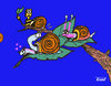 Cartoon: Caracoles !!!!!!!! (small) by KUAD tagged caracoles