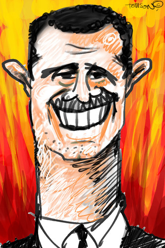 Cartoon: ... (medium) by to1mson tagged asad,syria,syrien,war,terror
