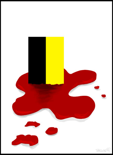 Cartoon: Brussels blasts (medium) by to1mson tagged brussel,blast,terror,bruksela,zamachy