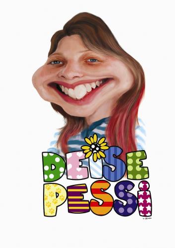 Cartoon: Deise Pessi (medium) by manohead tagged caricatura,manohead