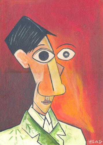 Cartoon: Picasso (medium) by manohead tagged caricatura,caricature,manohead