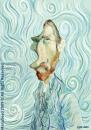 Cartoon: Van Gogh (small) by manohead tagged manohead caricatura caricature van gogh