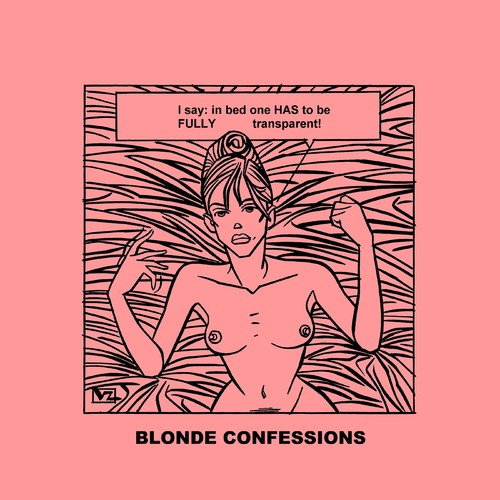 Cartoon: Blonde Confessions - Transparent (medium) by Age Morris tagged victorzilverberg,atomstyle,blondeconfessions,tags,agemorris,aboutloveandlife,dumbblonde,hotbabe,careerblond,careerbabe,honest,bed,bedtalk,transparent,fullytransparent,say,boobs,naked