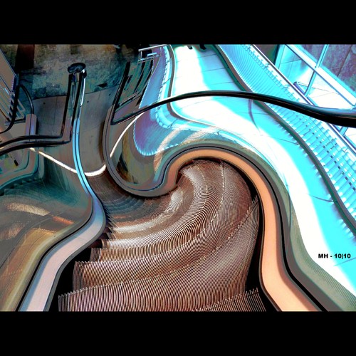 Cartoon: MH - Serious Hiccups! (medium) by MoArt Rotterdam tagged rotterdam,roltrap,rollingstaircase,hikken,hiccups