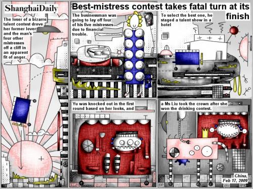 Cartoon: Best-mistress contest (medium) by bob schroeder tagged comic,webcomic,talent,contest,show,mistresses