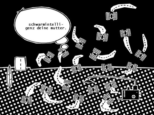 Cartoon: deine (medium) by bob schroeder tagged schwarm,schwarmintelligenz,mutter