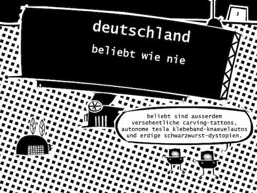 Cartoon: Deutschland (medium) by bob schroeder tagged deutschland,einheit,tourismus,migration,reisen,einreise