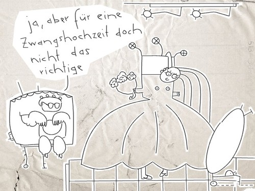 Cartoon: nicht das richtige (medium) by bob schroeder tagged hochzeit,heirat,zwangshochzeit,zwangsheirat