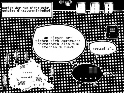 Cartoon: nicht mehr (medium) by bob schroeder tagged diktator,friedhof,tod,revolution,geheim