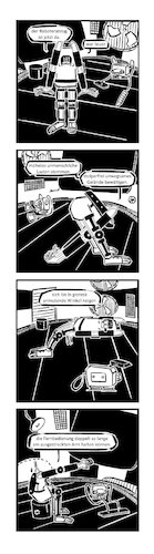 Cartoon: Ypidemi Roboteranzug (medium) by bob schroeder tagged roboter,roboteranzug,exoskelett,maschine,mensch,ypidemi,comic