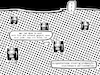 Cartoon: Niedriglohn (small) by bob schroeder tagged polizei,melder,eiserner,schutzmann,analog,stationär,notruf,sos,säule,handy,mobil
