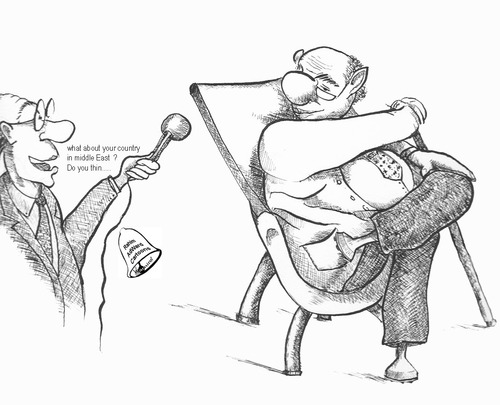 Cartoon: outside Syrian opposition (medium) by RahimAdward tagged adward,rahim,politics,opposition