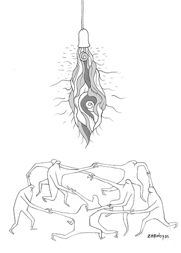 Cartoon: ink and line colection zardoyas (medium) by zardoyas tagged ink,and,line,colection,zardoyas,illustration,lampe