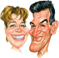 Cartoon: exaggerated caricatures (medium) by jubbileeart tagged caricature