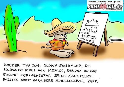 Cartoon: Zu langsam (medium) by preissaude tagged speedy,gonzales