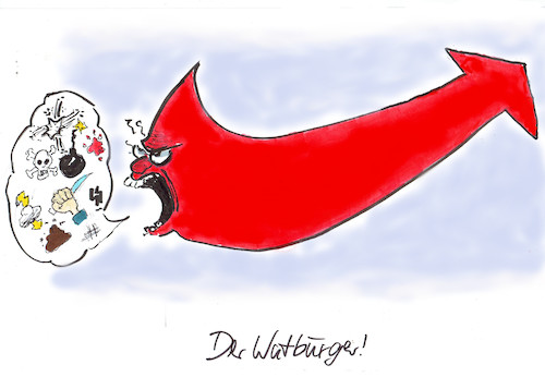 Cartoon: AFD (medium) by Skowronek tagged afd,höcke,gauland,petry,pegida,wutbürger,reichsbürger,skowronek,cartoon,karikatur