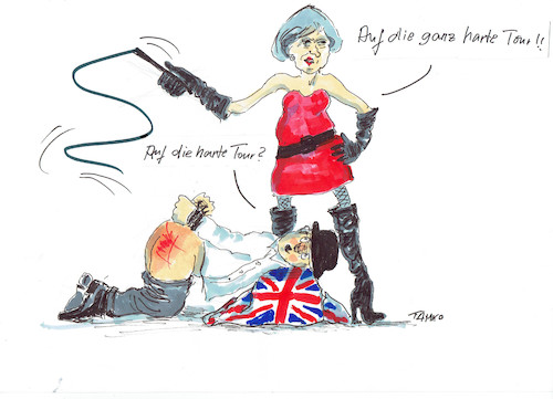 Cartoon: Brexit (medium) by Skowronek tagged theresa,may,grossbritanien,brexit,eu