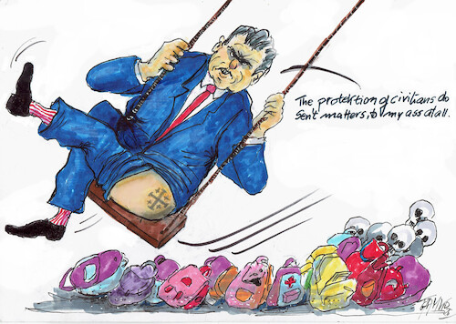 Cartoon: Pete Hegseth (medium) by Skowronek tagged pete,hegseth,iran,israel,trump