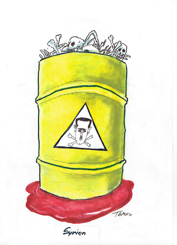Cartoon: Syrien (medium) by Skowronek tagged aassad,giftgas,naher,osten,krieg,usa,russland,sarin