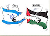 Cartoon: Nahostkonflikt (small) by Skowronek tagged palästina,israel,krieg,nationalisten,waffen,moslems,juden,agression,nahostkonflikt,usa,iran,hamas