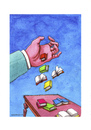 Cartoon: Eine Handvoll Bücher (small) by Mehmet Karaman tagged bücher,hand,himmel