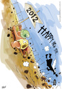 Cartoon: Happy New Year 2012 (small) by Jesse Ribeiro tagged cartoon comics 2012