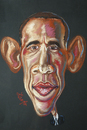 Cartoon: Barack Obama (small) by Zamfir Somcutean tagged democracy