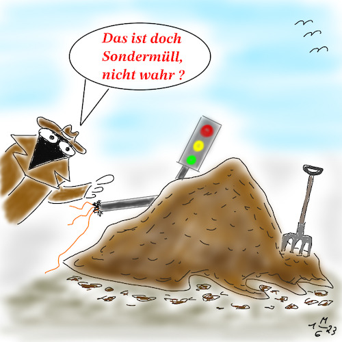 Cartoon: Ampel auf den Misthaufen (medium) by legriffeur tagged bauern,bauernprotest,misthaufen,proteste,protestaktionen,deutschland,landwirte,landwirtschaft,agrarwirtschaft,ampelkoalition