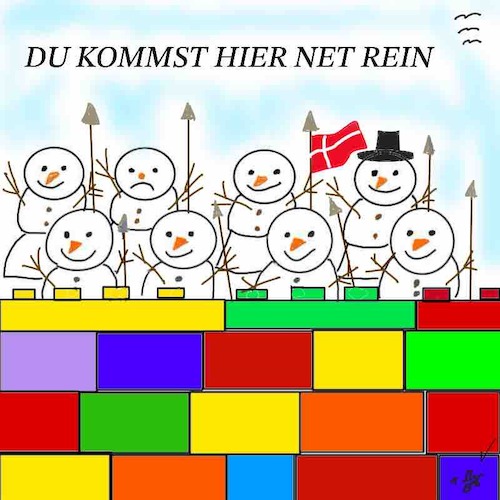 Cartoon: Grönland (medium) by legriffeur tagged trump,grönland,dänemark,politik,nato