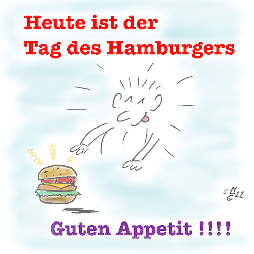 Cartoon: Hamburger (medium) by legriffeur tagged hamburger,hamburgeressen,fastfood,gesundheit,legriffeur61,cartoon,cartoons,essen,gutesessen,schnellrestaurant,burgerketten,hackfleisch