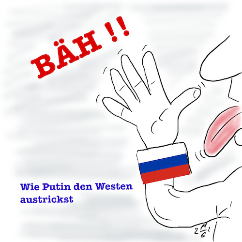 Cartoon: Putin trickst Westen aus (medium) by legriffeur tagged russland,putin,deutschland,legriffeur61,ukraine,seperatisten,voelkerrecht,aussenpolitik,ukrainekonflikt,niederlagefuerdenwesten,nato