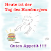 Cartoon: Hamburger (small) by legriffeur tagged hamburger,hamburgeressen,fastfood,gesundheit,legriffeur61,cartoon,cartoons,essen,gutesessen,schnellrestaurant,burgerketten,hackfleisch