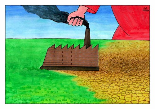Cartoon: Dazmol (medium) by Makhmud Eshonkulov tagged dazmol,iron,bügeleisen,industry