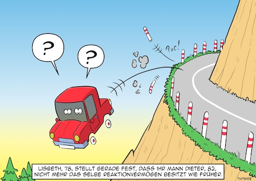 Cartoon: Reaktionvermögen (medium) by Christoon tagged auto