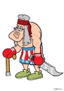 Cartoon: stallone Wird 70 (small) by Christoon tagged stallone,rocky,rambo