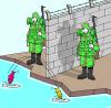 Cartoon: armyandfish (small) by hicabi tagged hicabi